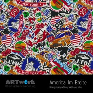 ARTwork, Wassertransferdruck, Folie America, 1m Breite