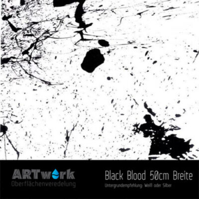 ARTwork, Wassertransferdruck, Folie Black Blood, 50cm Breite