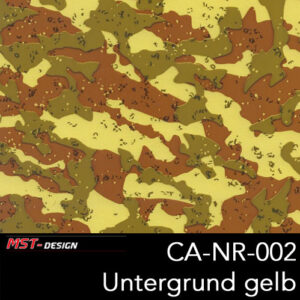 MST-Design, Wassertransferdruck, Camouflage, Folie CA-NR-002, Untergrund gelb