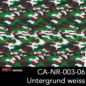 MST-Design, Wassertransferdruck, Army Style, Folie CA-NR-003-06, Untergrund weiß