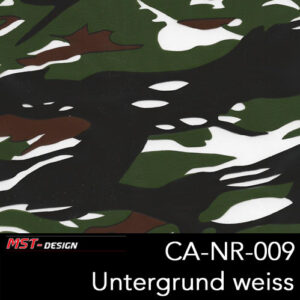 MST-Design, Wassertransferdruck, Army Style, Folie CA-NR-009, Untergrund weiß