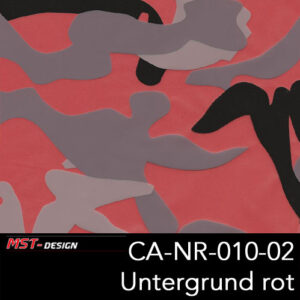 MST-Design, Wassertransferdruck, Army Style, Folie CA-NR-010-02, Untergrund rot