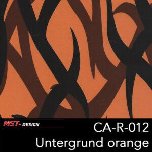 MST-Design, Wassertransferdruck, Camouflage, Folie CA-R-012, Untergrund orange