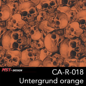 MST-Design, Wassertransferdruck, Folie CA-R-018, Untergrund orange