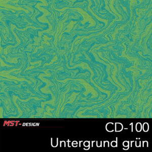 MST-Design, Wassertransferdruck, Folie CD-100, Untergrund Grün