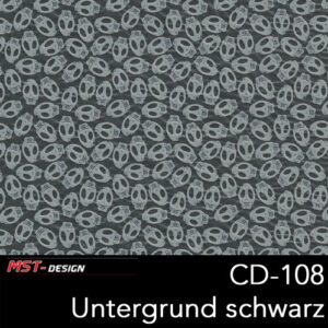 MST-Design, Wassertransferdruck, Folie CD-108, Untergrund schwarz