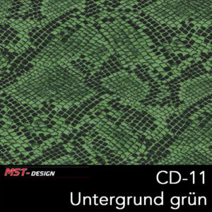 MST-Design, Wassertransferdruck, Folie CD-11, Untergrund grün