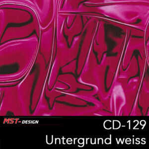 MST-Design, Wassertransferdruck, Folie CD-129, Alien Style, Untergrund Weiß