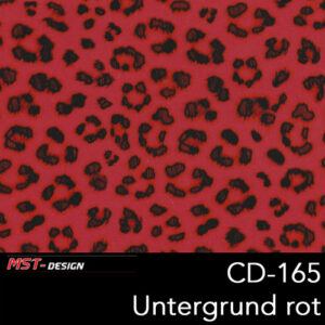 MST-Design, Wassertransferdruck, Folie CD-165, Untergrund rot