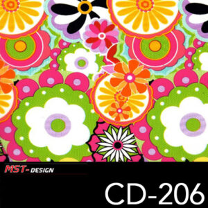 MST-Design, Wassertransferdruck, Folie CD-206, Blumen Style
