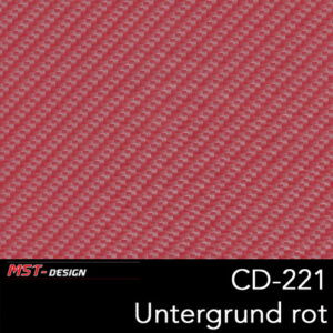 MST-Design, Wassertransferdruck, Folie CD-221, Untergrund rot