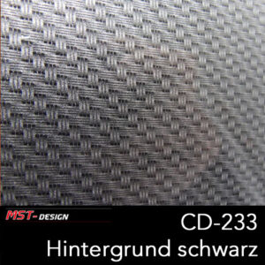 MST-Design, Wassertransferdruck, Folie CD-233, Untergrund schwarz