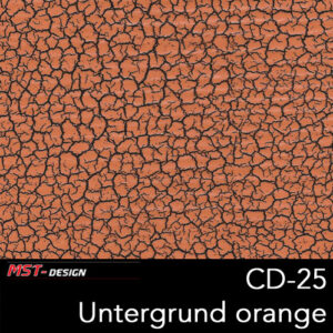 MST-Design, Wassertransferdruck, Folie CD-25, Untergrund orange