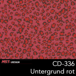 MST-Design, Wassertransferdruck, Folie CD-336, Untergrund rot