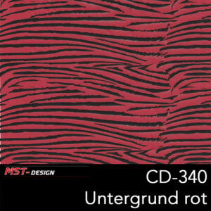 MST-Design, Wassertransferdruck, Folie CD-340, Untergrund rot