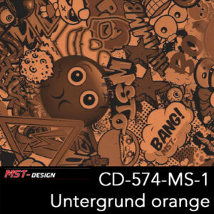 MST-Design, Wassertransferdruck, Folie CD-574-MS-1, Untergrund orange