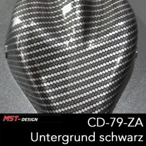 MST-Design, Wassertransferdruck, Folie CD-79-ZA, Untergrund schwarz, Muster