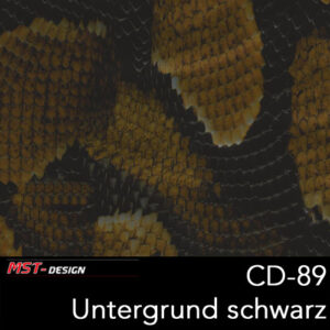 MST-Design, Wassertransferdruck, Folie CD-89, Untergrund schwarz