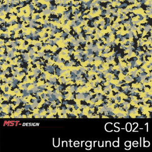 MST-Design, Wassertransferdruck, Folie CS-02-1, Untergrund gelb