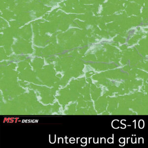 MST-Design, Wassertransferdruck, Folie CS-10, Untergrund grün