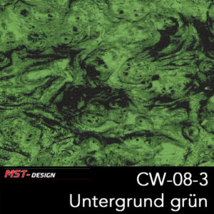 MST-Design, Wassertransferdruck, Folie CW-08-3, Untergrund grün