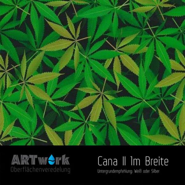 ARTwork, Wassertransferdruck, Folie Cannabis Blätter, 1m Breite