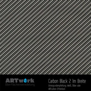 ARTwork, Wassertransferdruck, Folie Carbon Black 2, 1m Breite