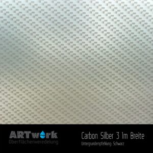 ARTwork, Wassertransferdruck, Folie Carbon Silber 3, 1m Breite