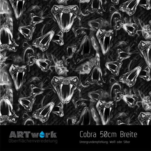 ARTwork, Wassertransferdruck, Folie Cobra, 50cm Breite