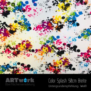 ARTwork, Wassertransferdruck, Folie Color Splash, 50cm Breite