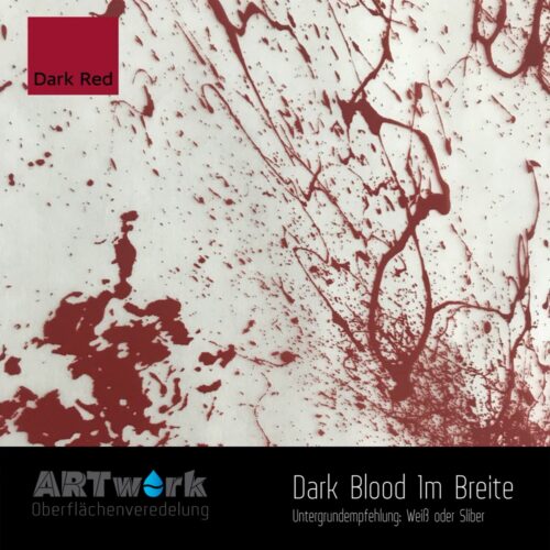 ARTwork, Wassertransferdruck, Folie Dark Blood, 1m Breite