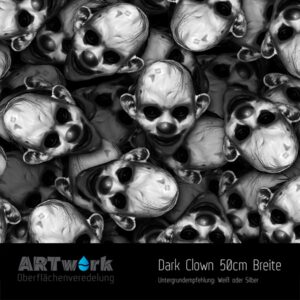 ARTwork, Wassertransferdruck, Folie Dark Clown, 50cm Breite
