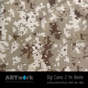 ARTwork, Wassertransferdruck, Folie Digital Camouflage 2, 1m Breite