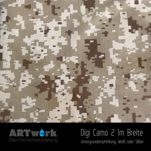ARTwork, Wassertransferdruck, Folie Digital Camouflage 2, 1m Breite