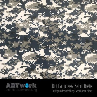 ARTwork, Wassertransferdruck, Kategorie Camouflage, Folie Digital Camo New, 50cm Breite