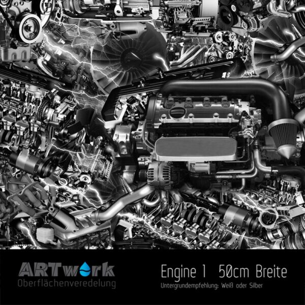 ARTwork, Wassertransferdruck, Folie Engine I, 50cm Breite