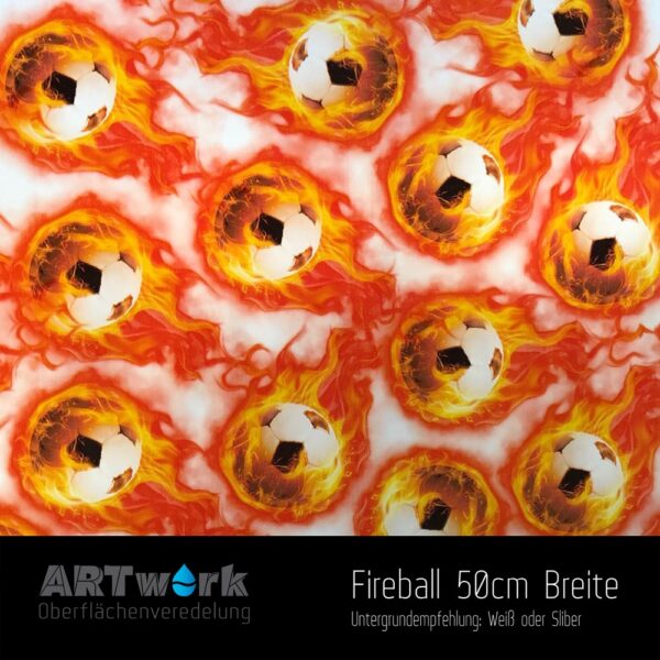 ARTwork, Wassertransferdruck, Folie Fireball, 50cm Breite