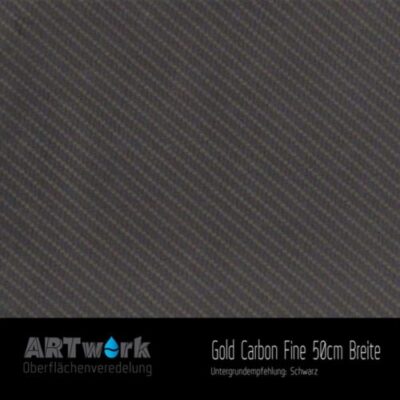 ARTwork, Wassertransferdruck, Folie Gold Carbon Fine, 50cm Breite