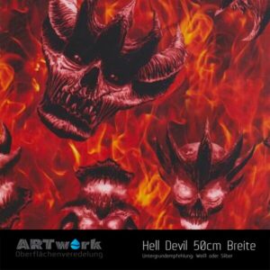 ARTwork, Wassertransferdruck, Folie Hell Devil, 50cm Breite