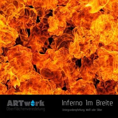 ARTwork, Wassertransferdruck, Folie Inferno, 1m Breite