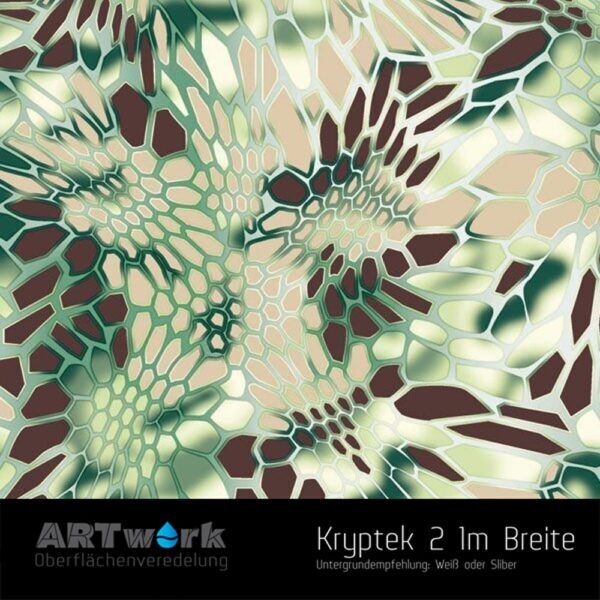 ARTwork, Wassertransferdruck, Kategorie Camouflage, Folie Kryptek 2, 1m Breite