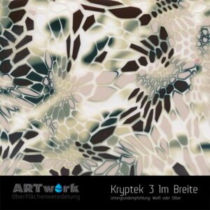 ARTwork, Wassertransferdruck, Kategorie Camouflage, Folie Kryptek 3, 1m Breite