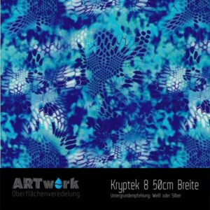 ARTwork, Wassertransferdruck, Kategorie Camouflage, Folie Kryptek 8, 50cm Breite