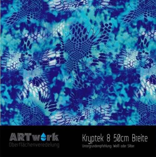 ARTwork, Wassertransferdruck, Kategorie Camouflage, Folie Kryptek 8, 50cm Breite