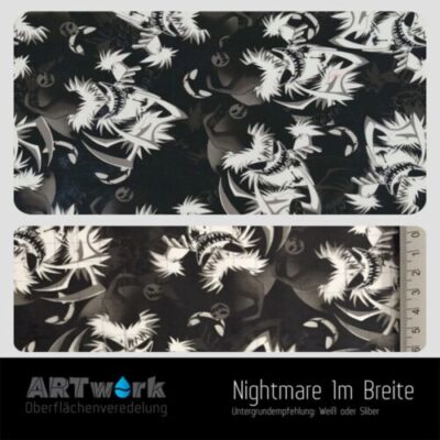 ARTwork, Wassertransferdruck, Folie Nightmare, 1m Breite