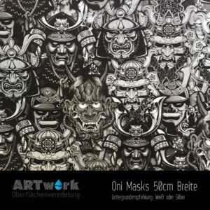 ARTwork, Wassertransferdruck, Folie Oni Masks, 50cm Breite