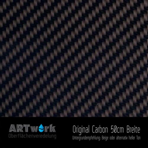 ARTwork, Wassertransferdruck, Folie Original Carbon, 50cm Breite