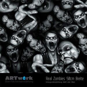 ARTwork, Wassertransferdruck, Folie Real Zombies, 50cm Breite