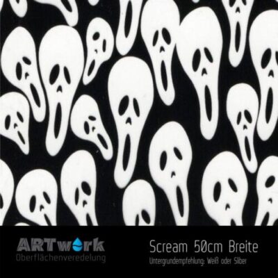 ARTwork, Wassertransferdruck, Folie Scream, 50cm Breite