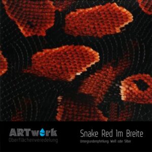 ARTwork, Wassertransferdruck, Folie Snake Red, 1m Breite